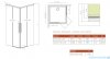 Radaway Idea 8 QL Kdd Brushed Gold kabina 80x100cm szczotkowane złoto 10590080-99-01L/10590100-99-01R